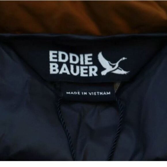 Eddie Bauer Men's Down Packable Lightweight Jacket Size S Golden Brown New - Picture 10 of 14